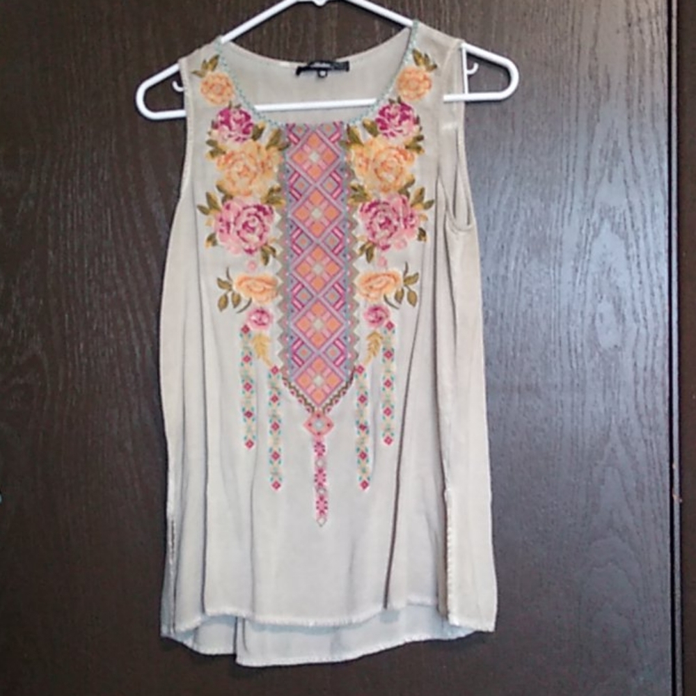 Western threaded tank top